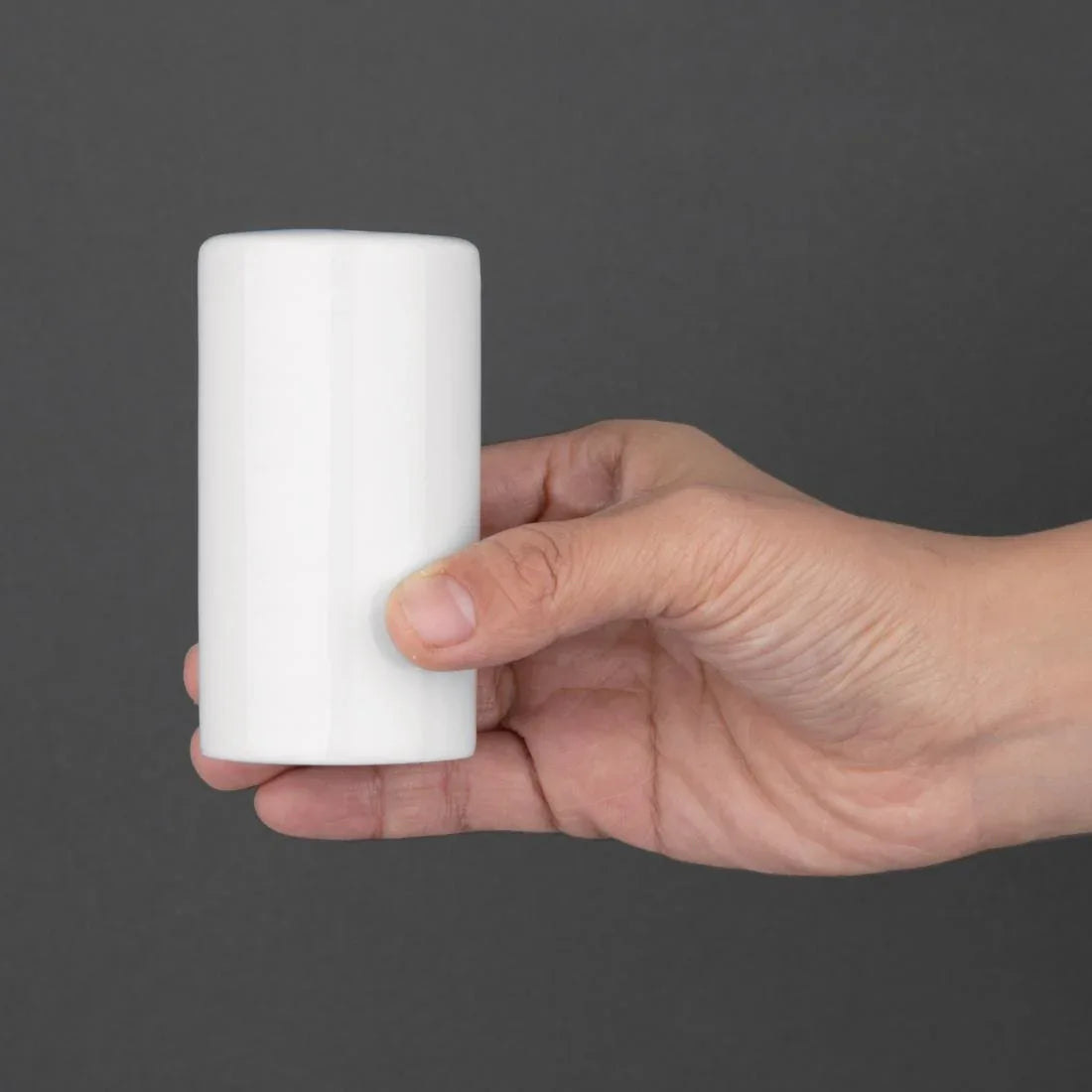 CB702 Olympia Whiteware Salt Shakers 80mm (Pack of 12) - JD Catering Equipment Solutions Ltd