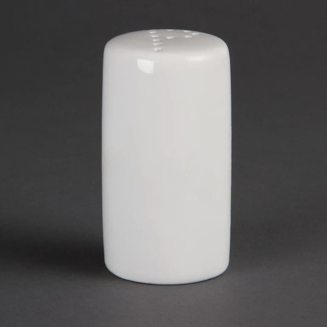 CB703 Olympia Whiteware Pepper Shakers 80mm (Pack of 12) - JD Catering Equipment Solutions Ltd