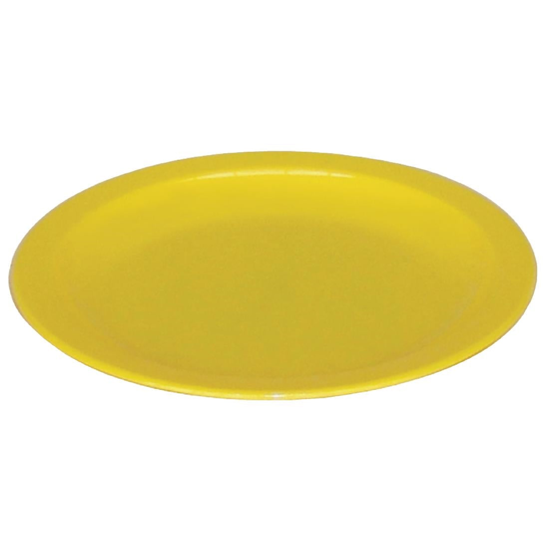 CB763 Olympia Kristallon Polycarbonate Plates Yellow 172mm (Pack of 12)