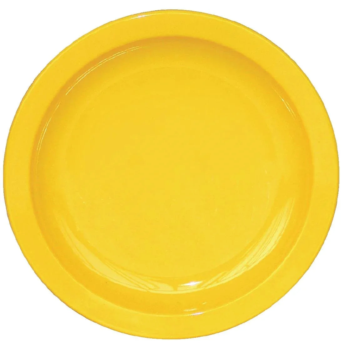CB763 Olympia Kristallon Polycarbonate Plates Yellow 172mm (Pack of 12) - JD Catering Equipment Solutions Ltd