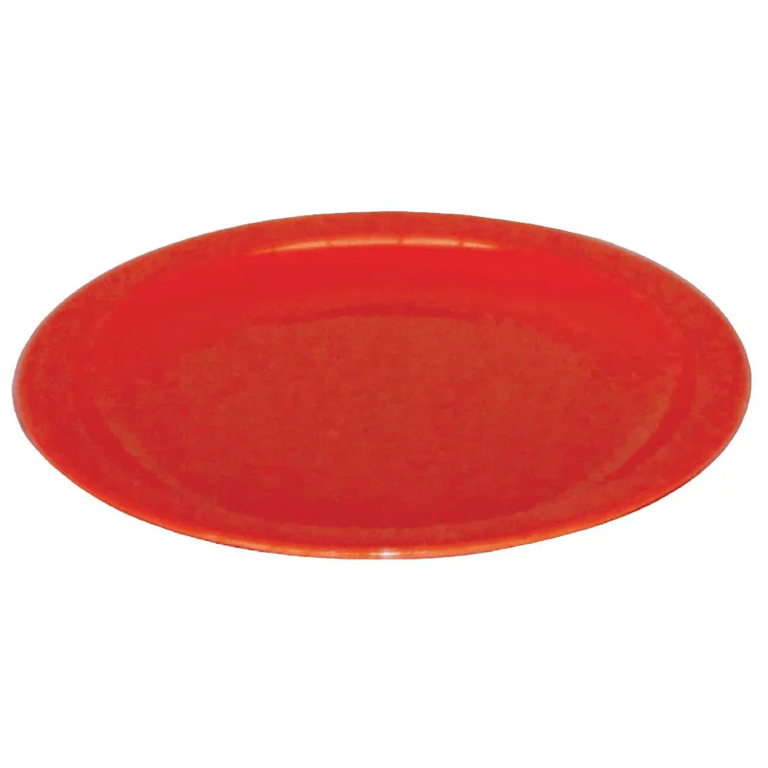 CB770 Olympia Kristallon Polycarbonate Plates Red 230mm (Pack of 12) - JD Catering Equipment Solutions Ltd