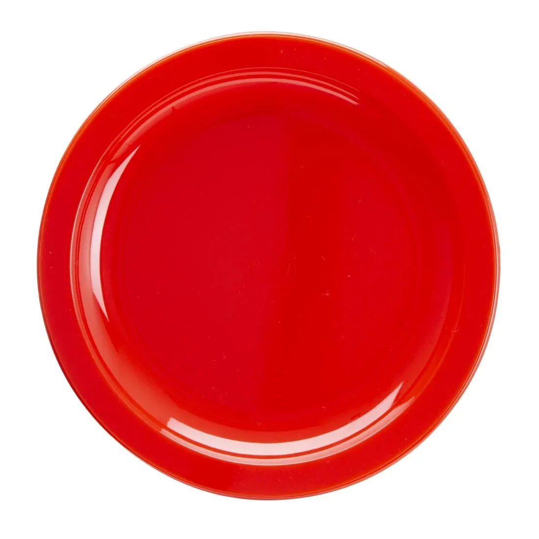 CB766 Olympia Kristallon Polycarbonate Plates Red 172mm (Pack of 12) - JD Catering Equipment Solutions Ltd