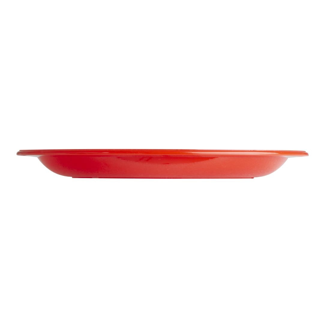 CB766 Olympia Kristallon Polycarbonate Plates Red 172mm (Pack of 12)