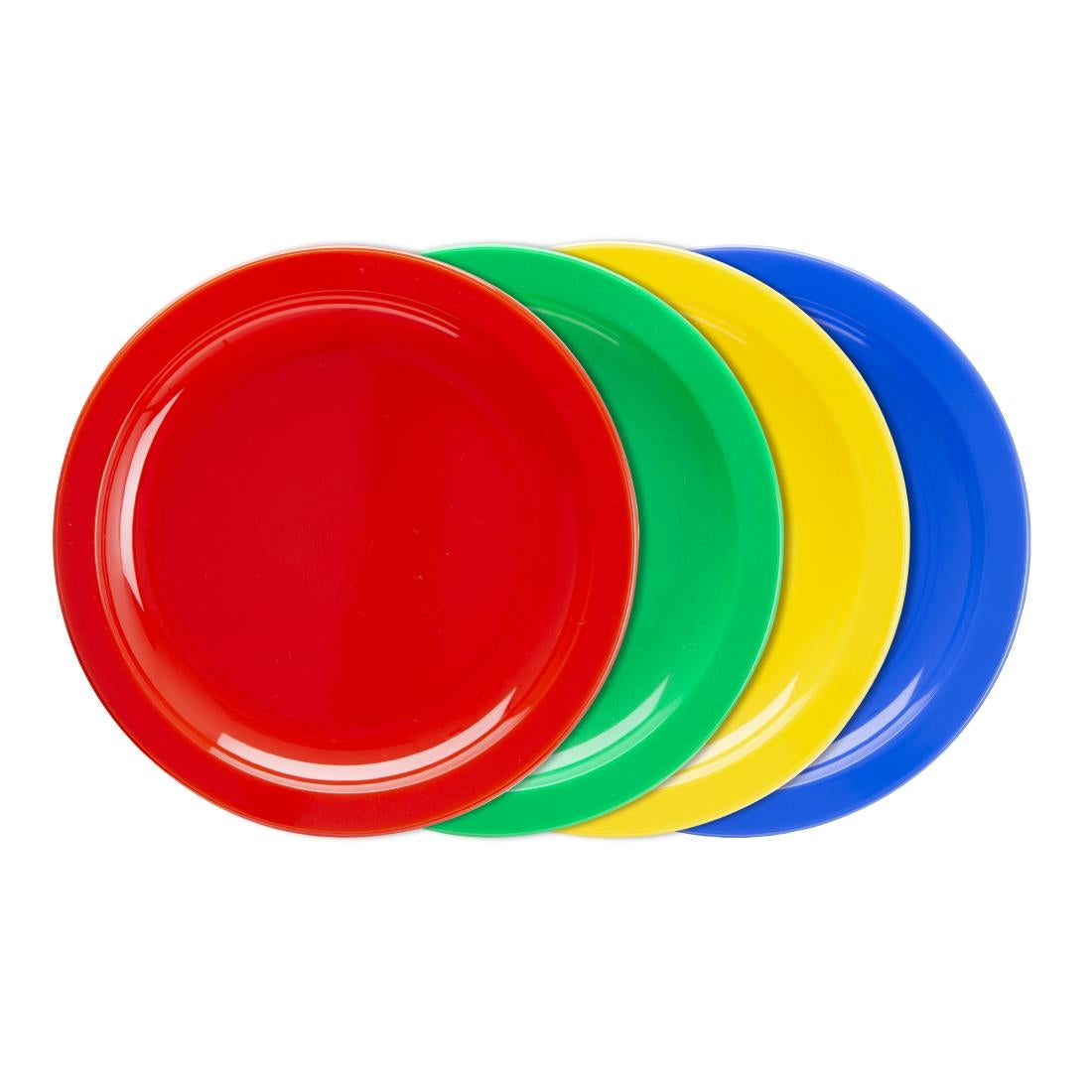 CB766 Olympia Kristallon Polycarbonate Plates Red 172mm (Pack of 12)