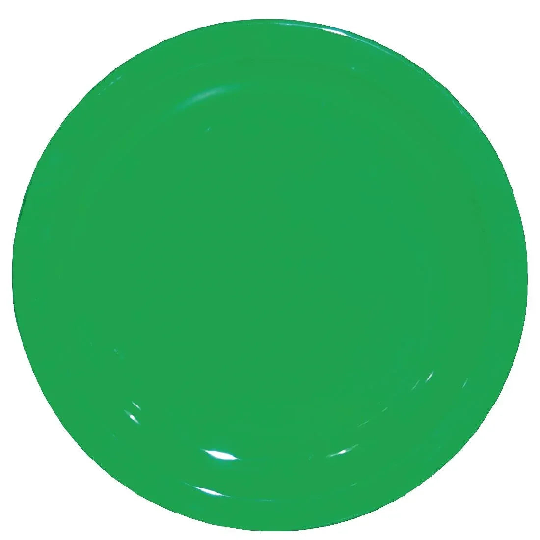 CB764 Olympia Kristallon Polycarbonate Plates Green 172mm (Pack of 12) - JD Catering Equipment Solutions Ltd