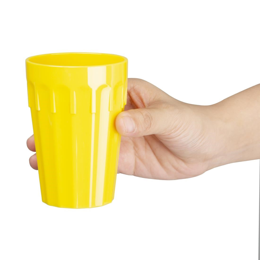 CB775 Olympia Kristallon Polycarbonate Tumblers Yellow 260ml (Pack of 12)