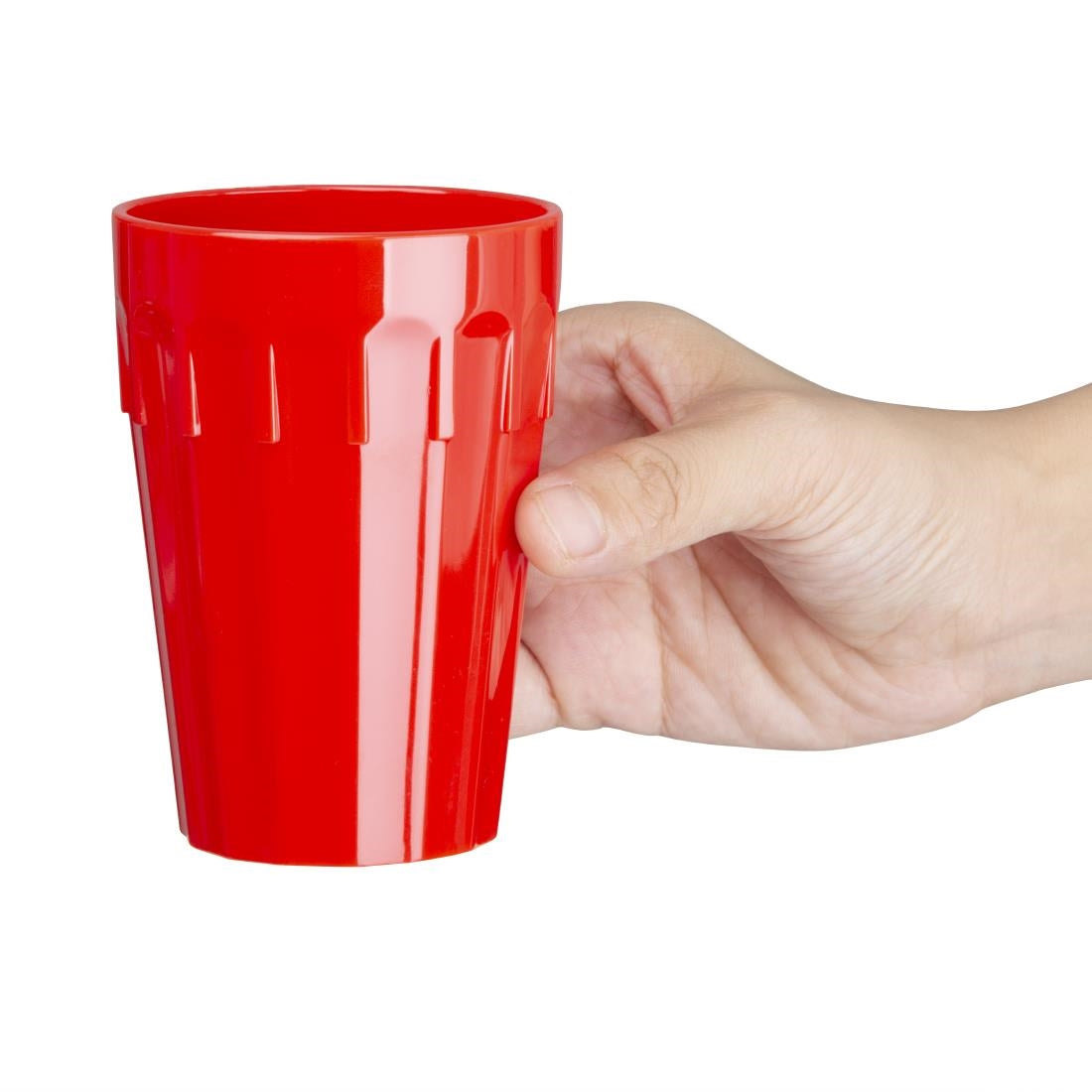 CB778 Olympia Kristallon Polycarbonate Tumblers Red 260ml (Pack of 12)