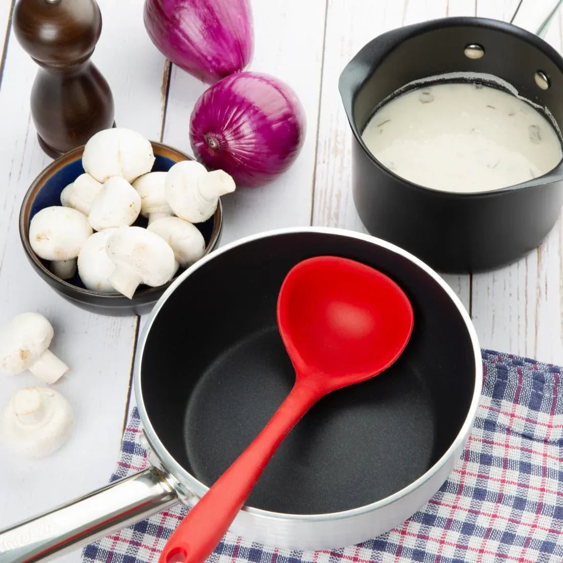 CB903 Vogue Non Stick Induction Flared Saute Pan 200mm - JD Catering Equipment Solutions Ltd