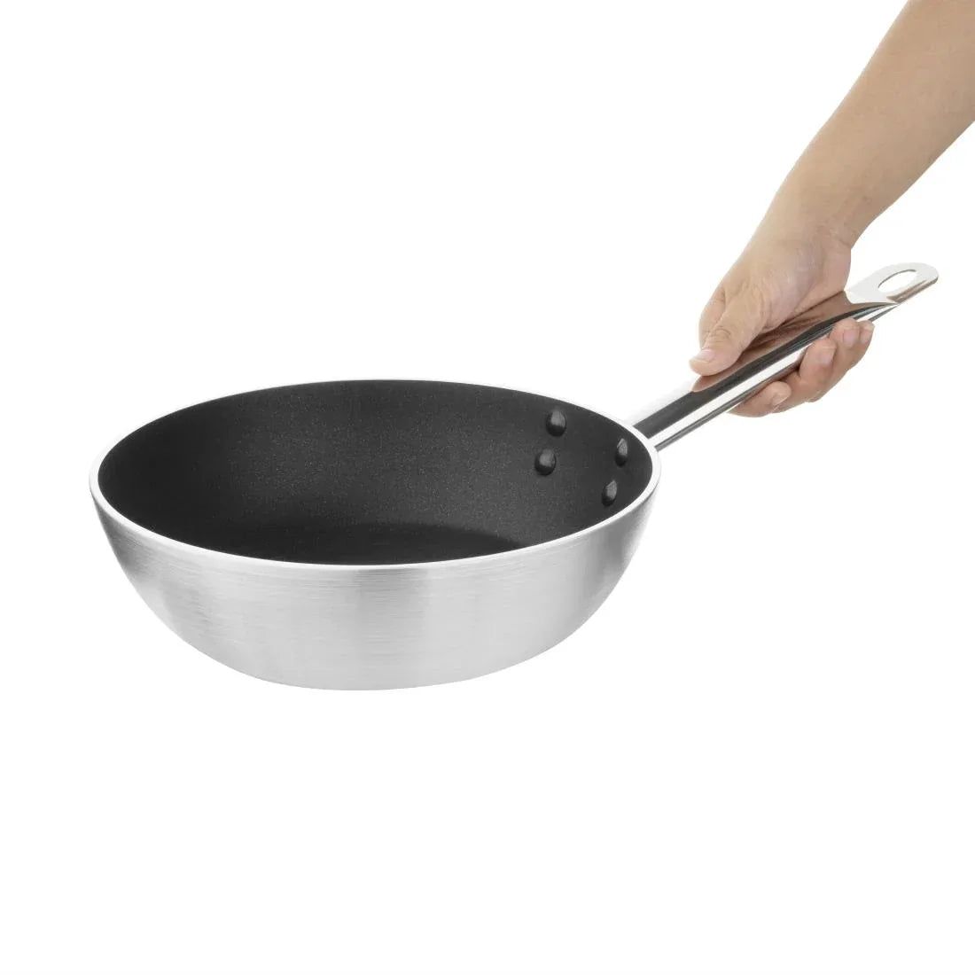 CB904 Vogue Non Stick Induction Flared Saute Pan 240mm - JD Catering Equipment Solutions Ltd