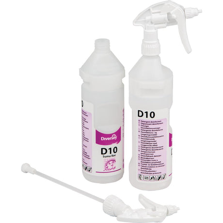 CC116 Suma D10 Cleaner and Sanitiser Refill Bottles 750ml (2 Pack)