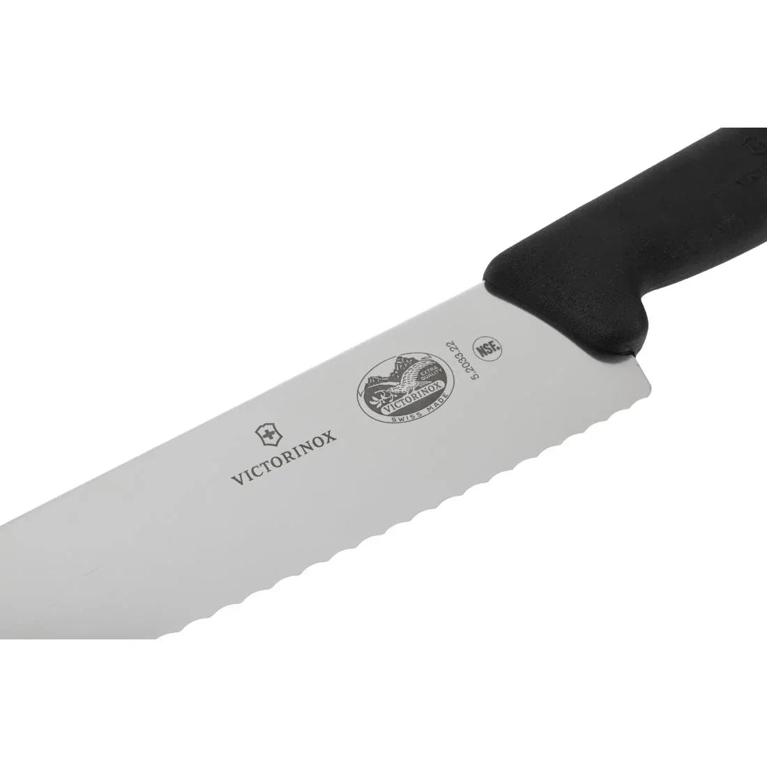 CC266 Victorinox Fibrox Serrated Carving Knife 22cm - JD Catering Equipment Solutions Ltd