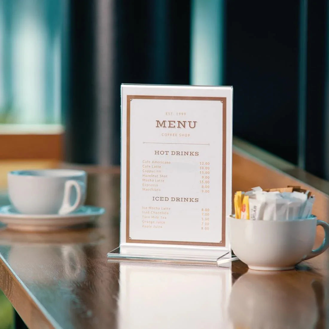CC446 Upright Acrylic Menu Holder A5 - JD Catering Equipment Solutions Ltd