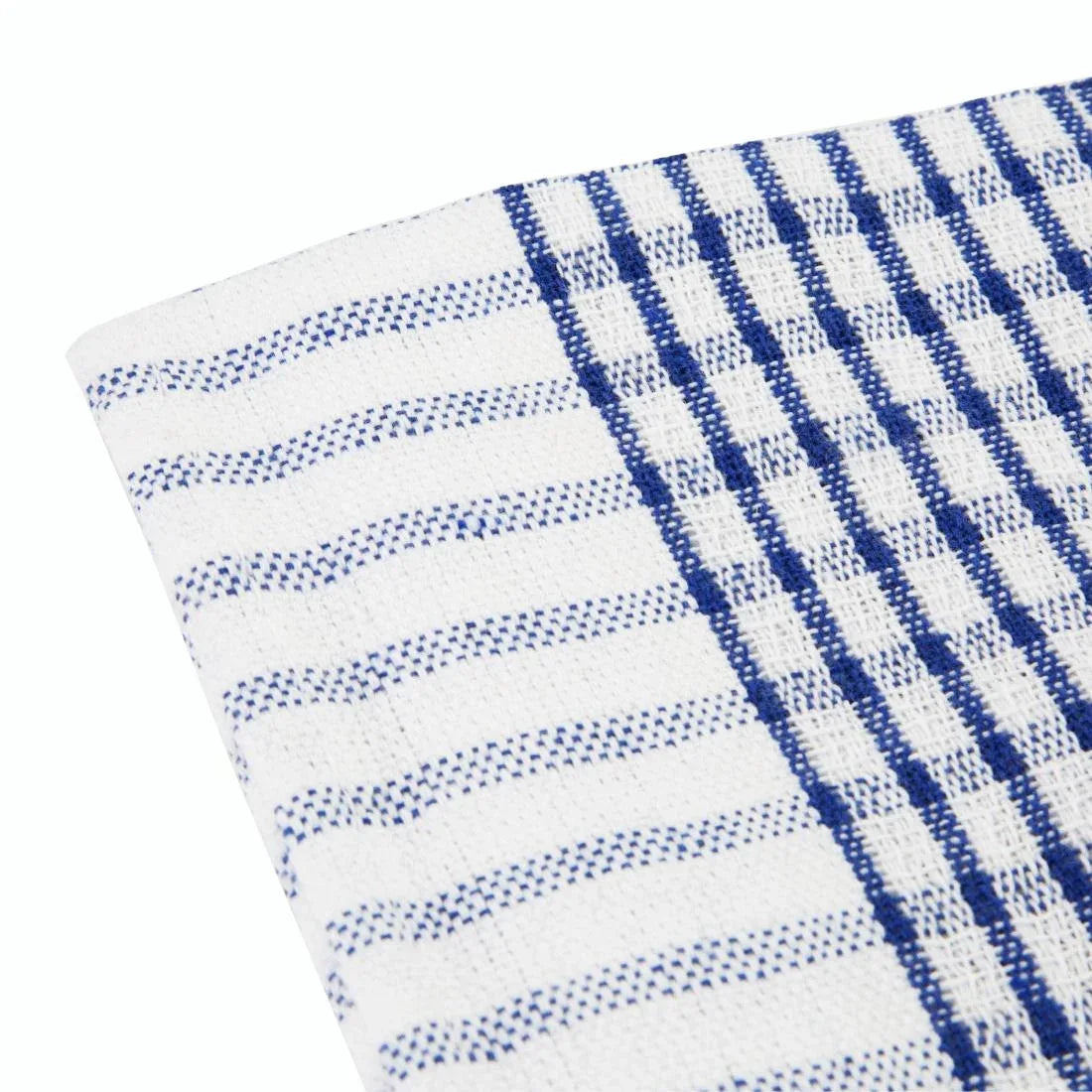 CC596 Vogue Wonderdry Blue Tea Towels (Pack of 10) - JD Catering Equipment Solutions Ltd