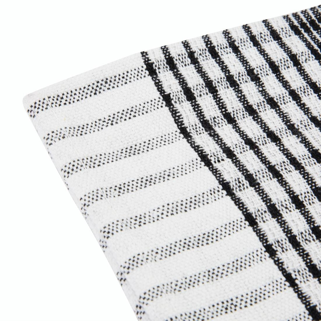 CC597 Vogue Wonderdry Tea Towels Black (Pack of 10)