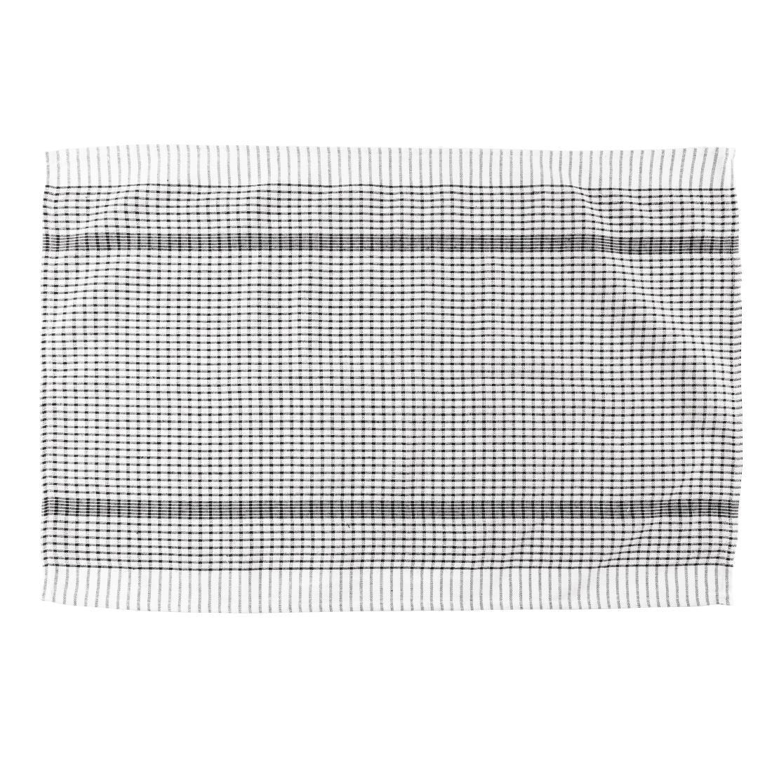 CC597 Vogue Wonderdry Tea Towels Black (Pack of 10)