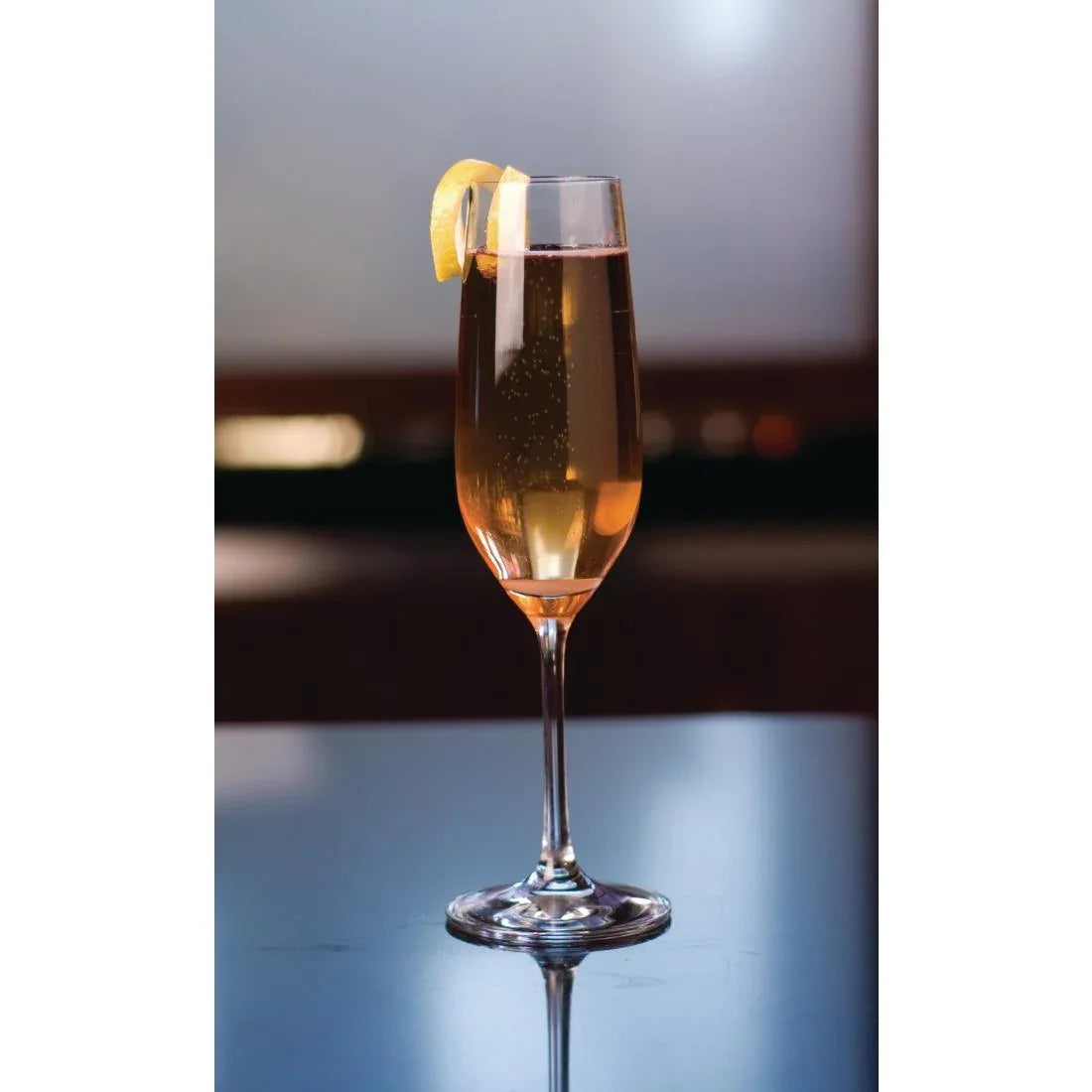 CC689 Schott Zwiesel Vina Crystal Champagne Flutes 227ml (Pack of 6) - JD Catering Equipment Solutions Ltd