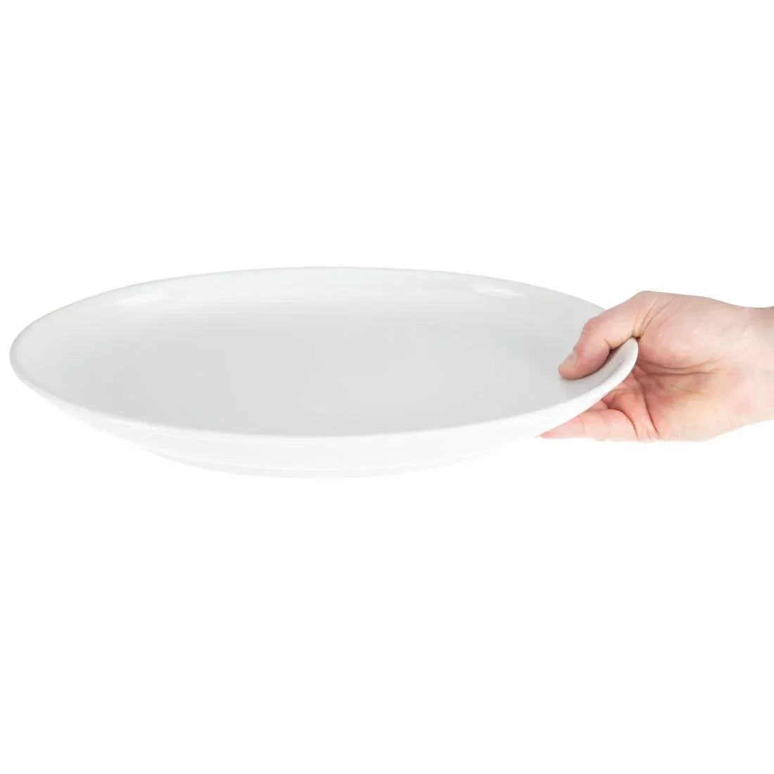 CC891 Olympia French Deep Oval Plates 365mm (Pack of 2) - JD Catering Equipment Solutions Ltd