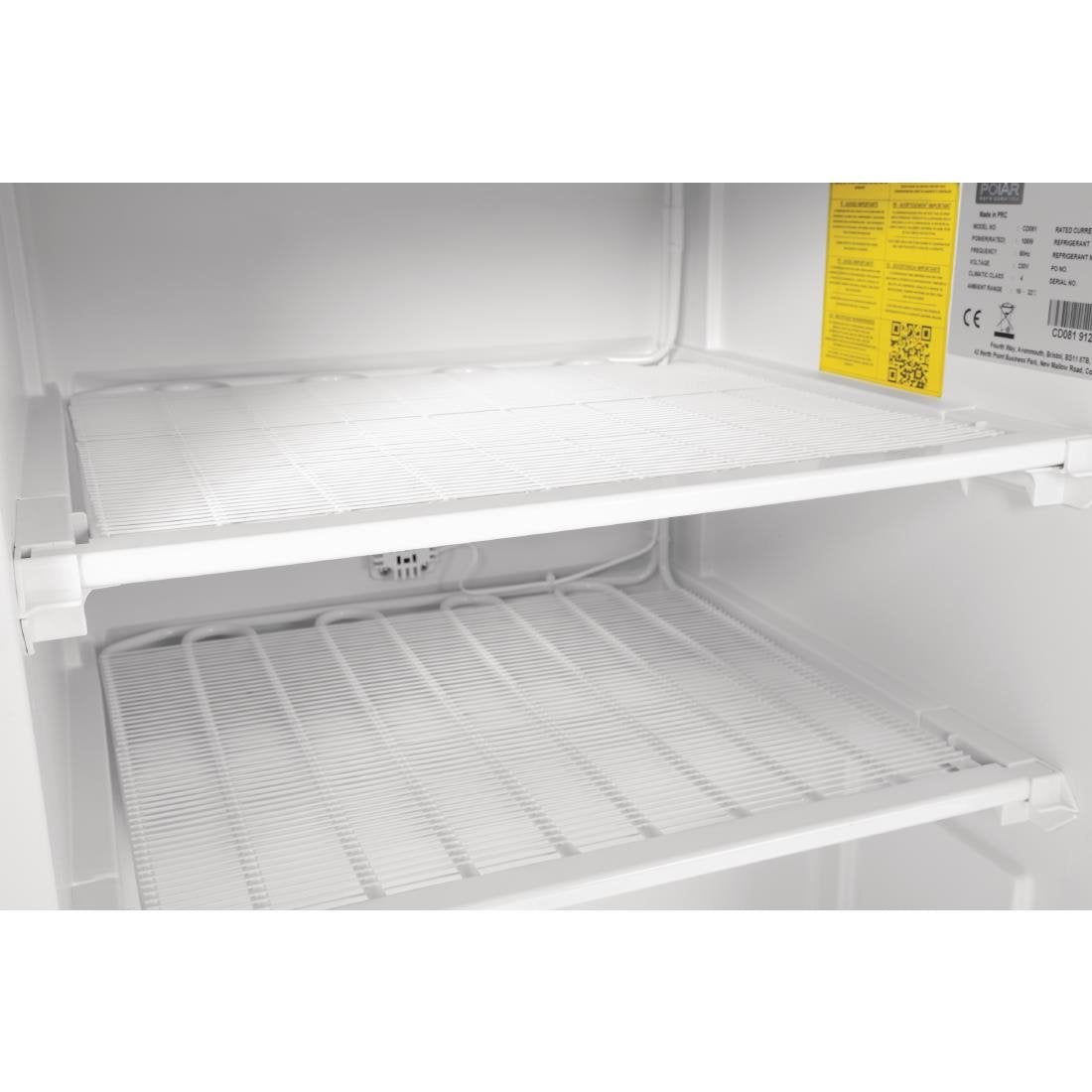 CD615 Polar C-Series Upright Freezer White 600Ltr