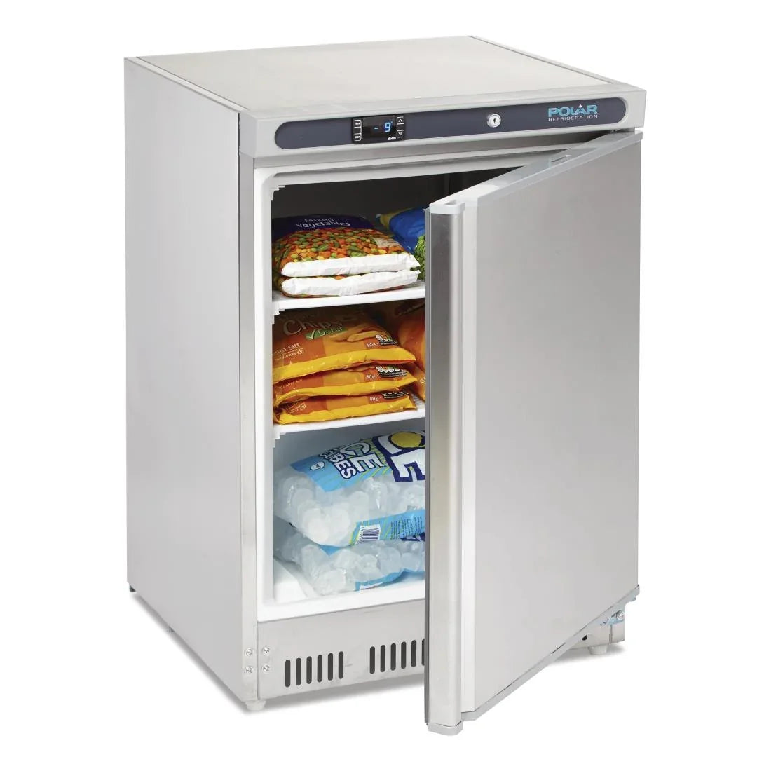 CD081 Polar C-Series Stainless Steel Under Counter Freezer 140Ltr - CD081 - JD Catering Equipment Solutions Ltd
