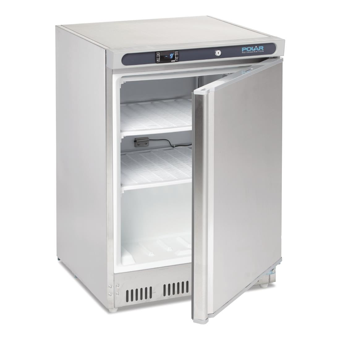 CD081 Polar C-Series Stainless Steel Under Counter Freezer 140Ltr - CD081