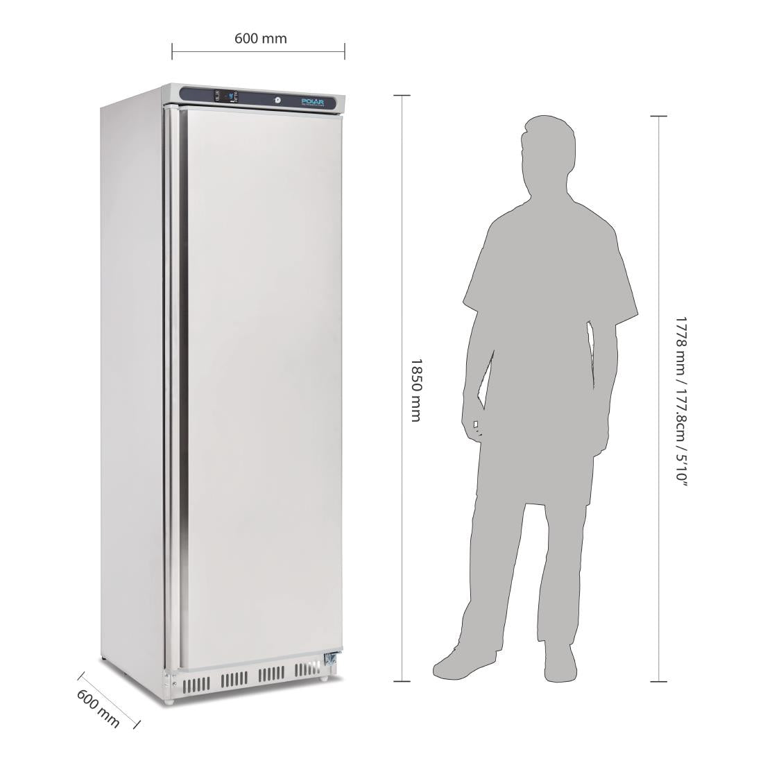 CD083 Polar C-Series Upright Freezer 365Ltr - CD083