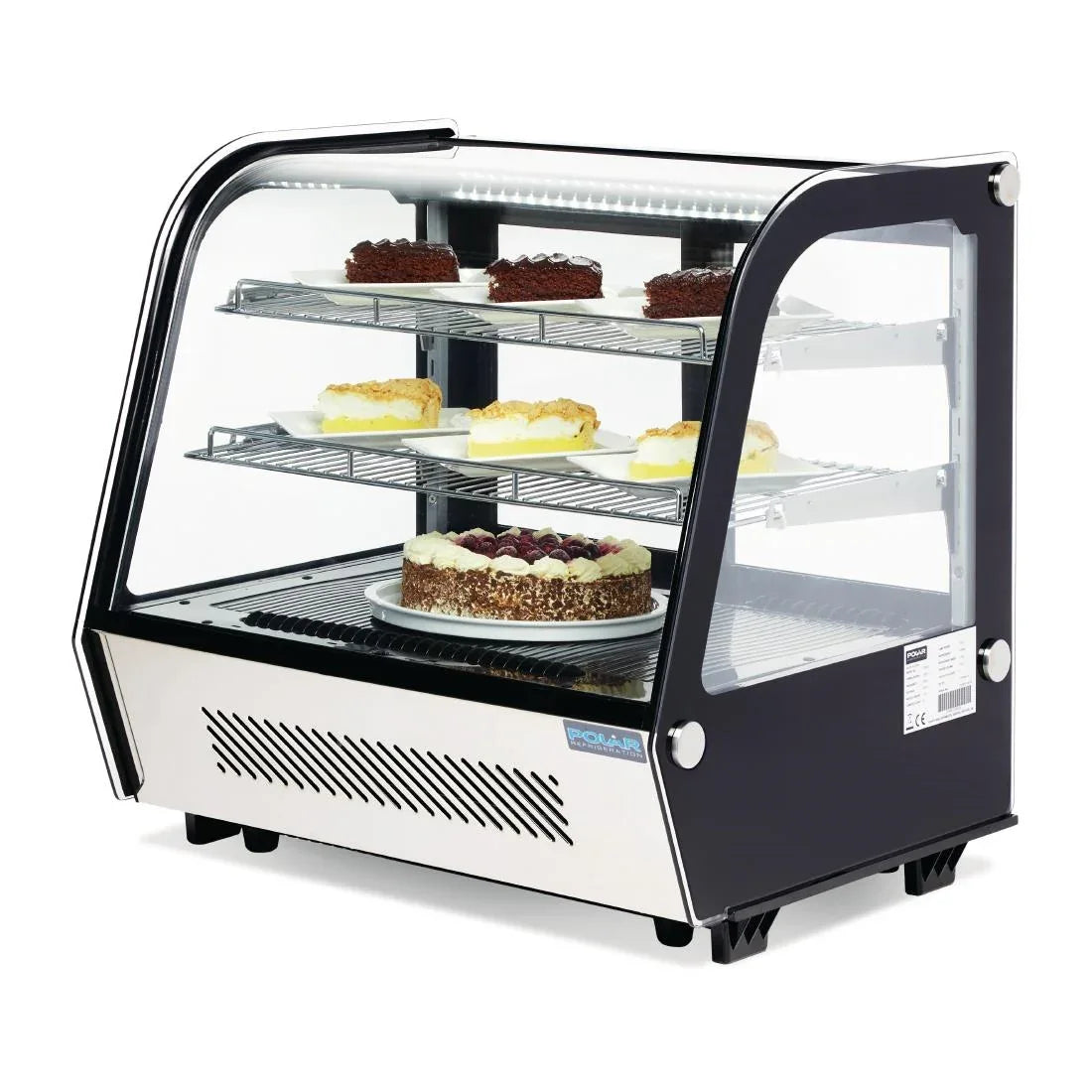 CD229 Polar G-Series Countertop Food Display Fridge Black - JD Catering Equipment Solutions Ltd