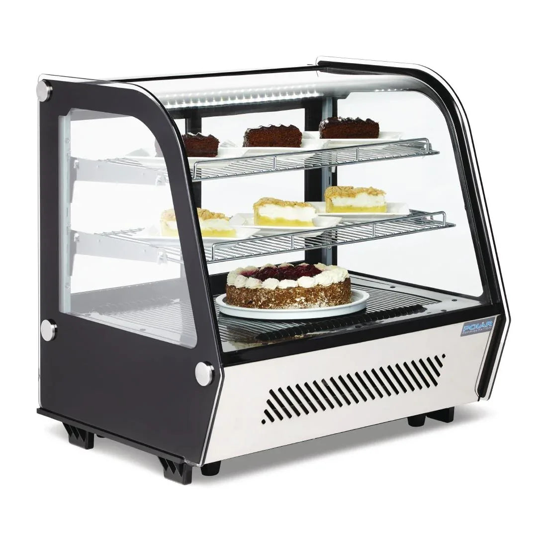 CD229 Polar G-Series Countertop Food Display Fridge Black - JD Catering Equipment Solutions Ltd