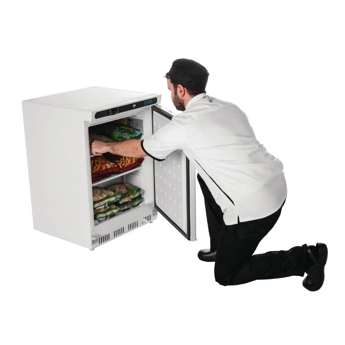 CD611 Polar C-Series Under Counter Freezer White 140Ltr - CD611 - JD Catering Equipment Solutions Ltd