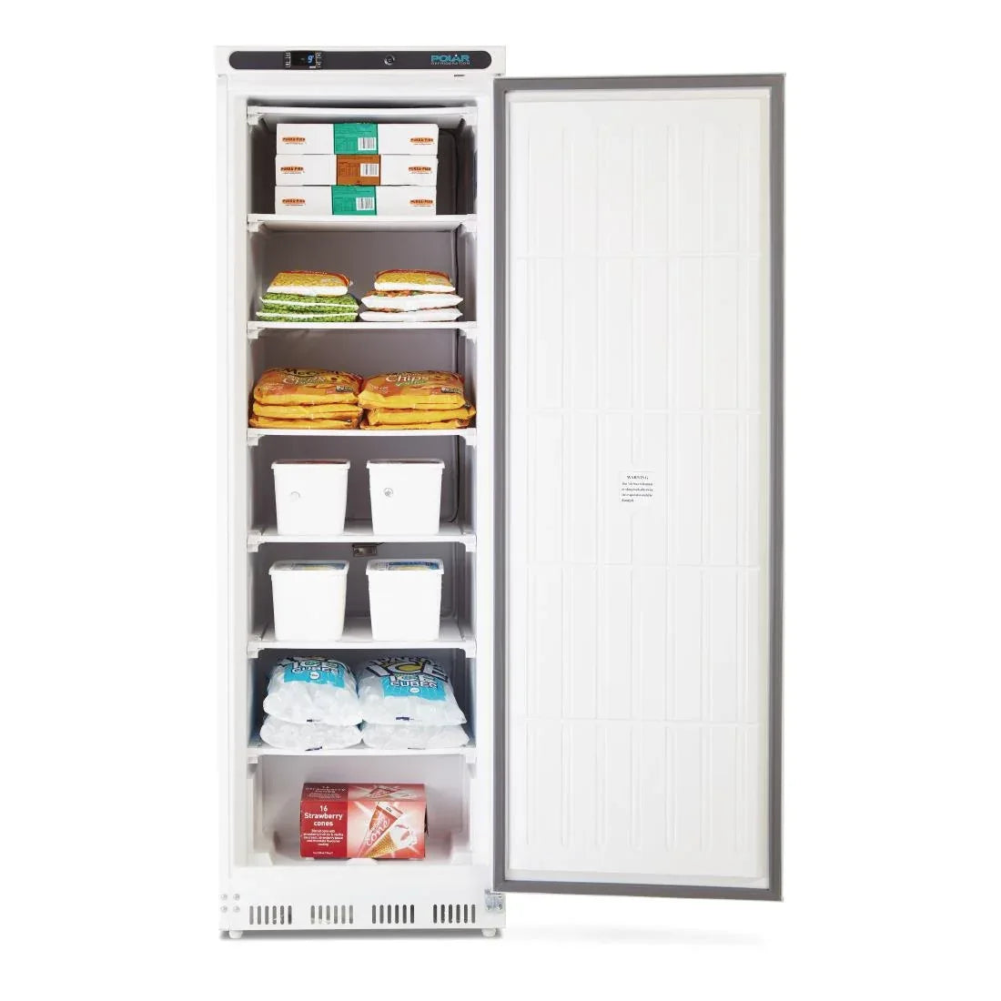 CD613 Polar C-Series Upright Freezer White 365Ltr - CD613 - JD Catering Equipment Solutions Ltd