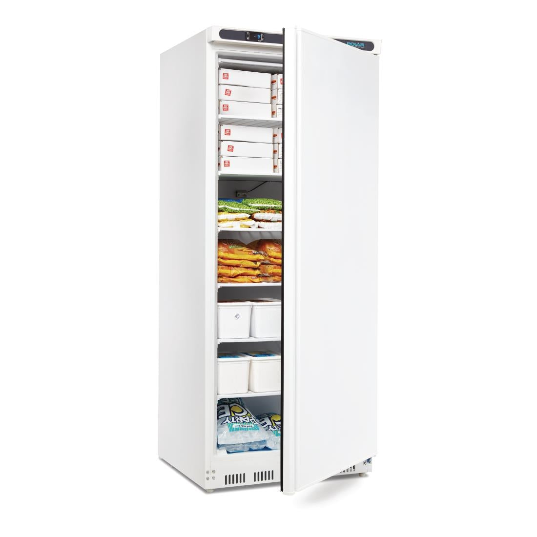 CD615 Polar C-Series Upright Freezer White 600Ltr