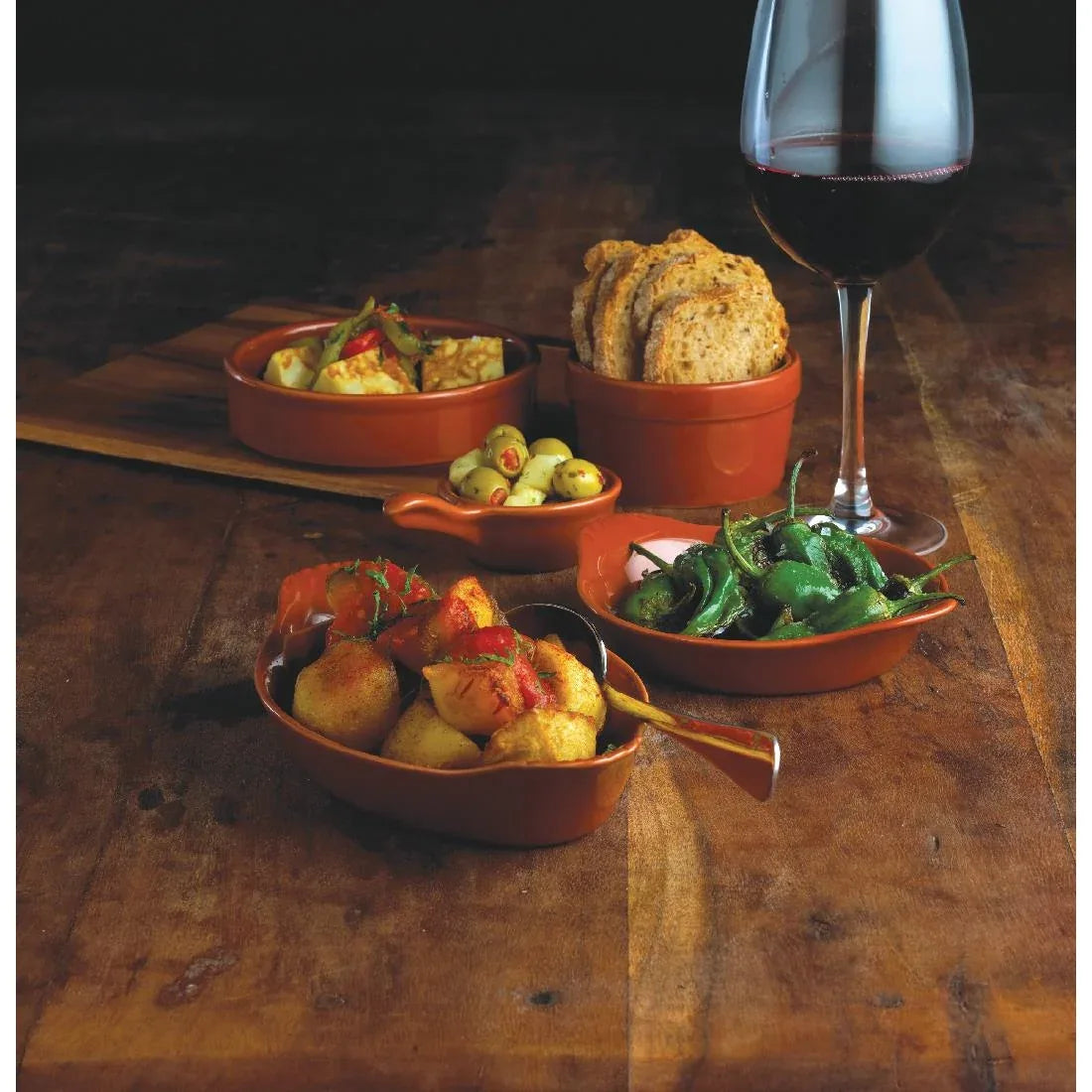 CD739 Olympia Rustic Mediterranean Ramekins 77mm (Pack of 6) - JD Catering Equipment Solutions Ltd