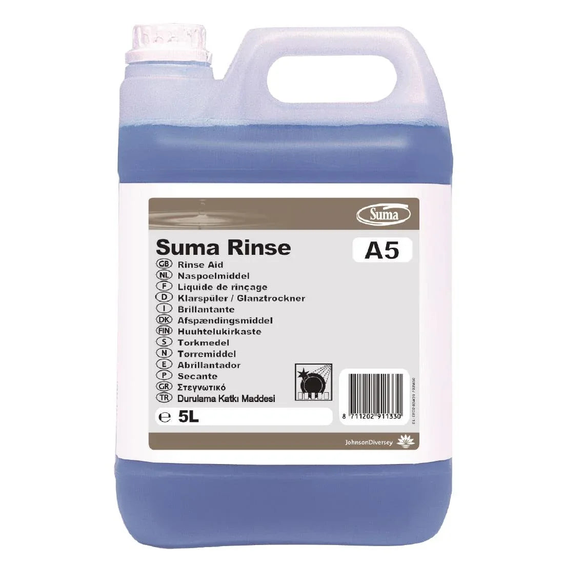 CD768 Suma A5 Warewasher Rinse Aid Concentrate 5Ltr (2 Pack) - JD Catering Equipment Solutions Ltd