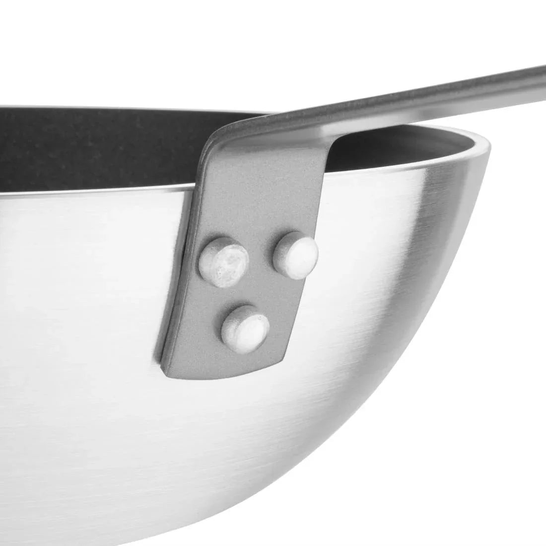CE165 Vogue Non Stick Teflon Platinum Wok 300mm - JD Catering Equipment Solutions Ltd
