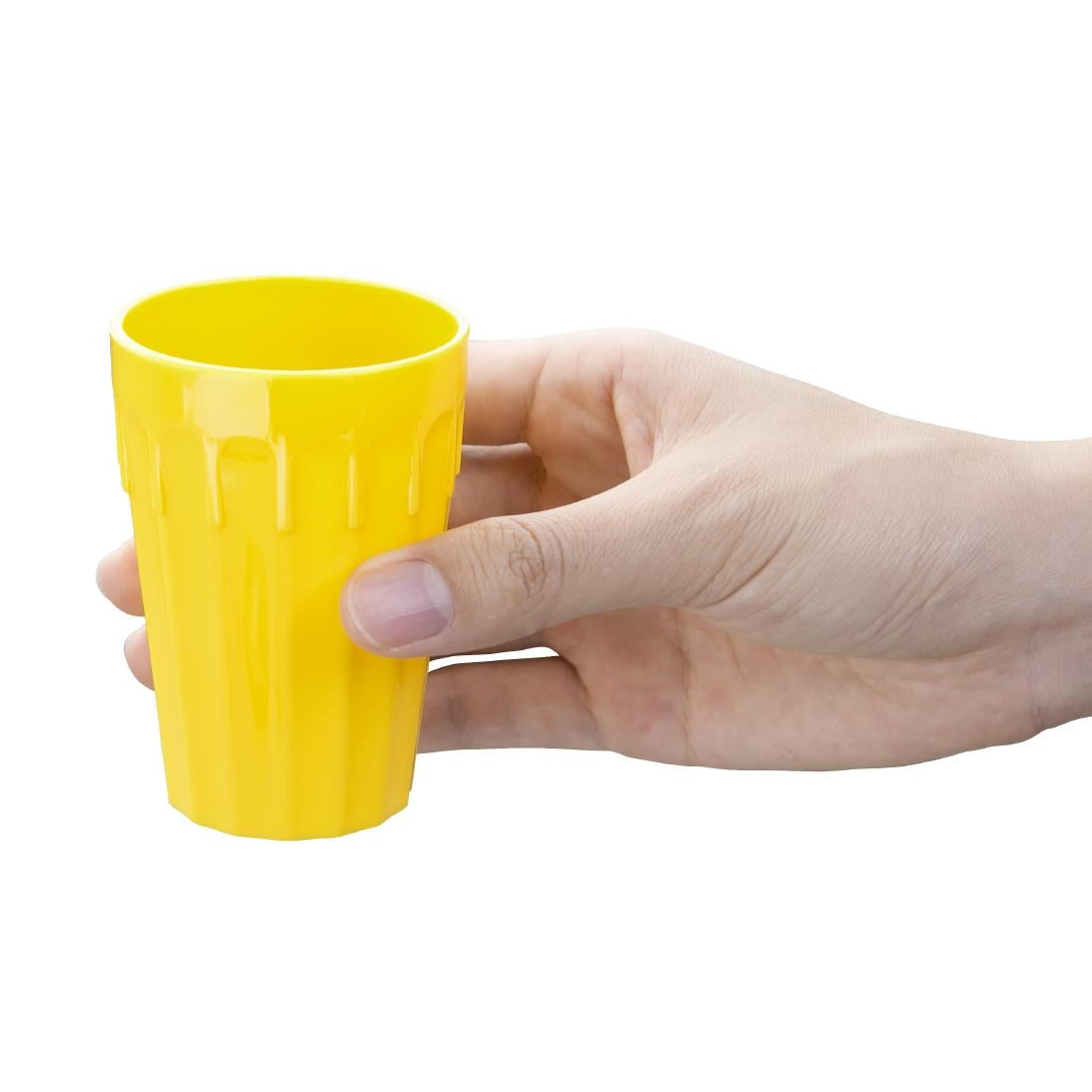 CE270 Olympia Kristallon Polycarbonate Tumblers Yellow 142ml (Pack of 12)
