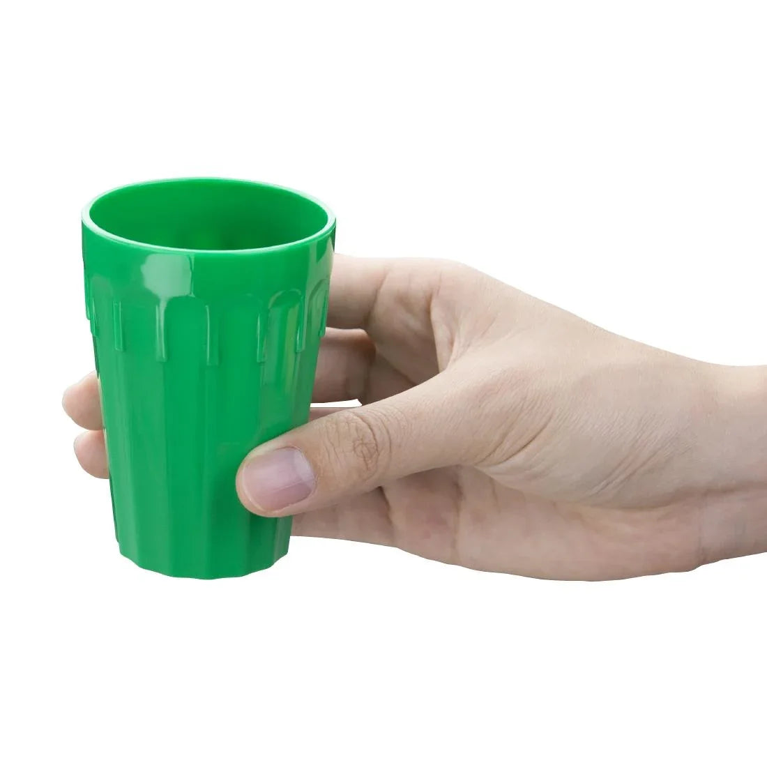 CE271 Olympia Kristallon Polycarbonate Tumblers Green 142ml (Pack of 12) - JD Catering Equipment Solutions Ltd