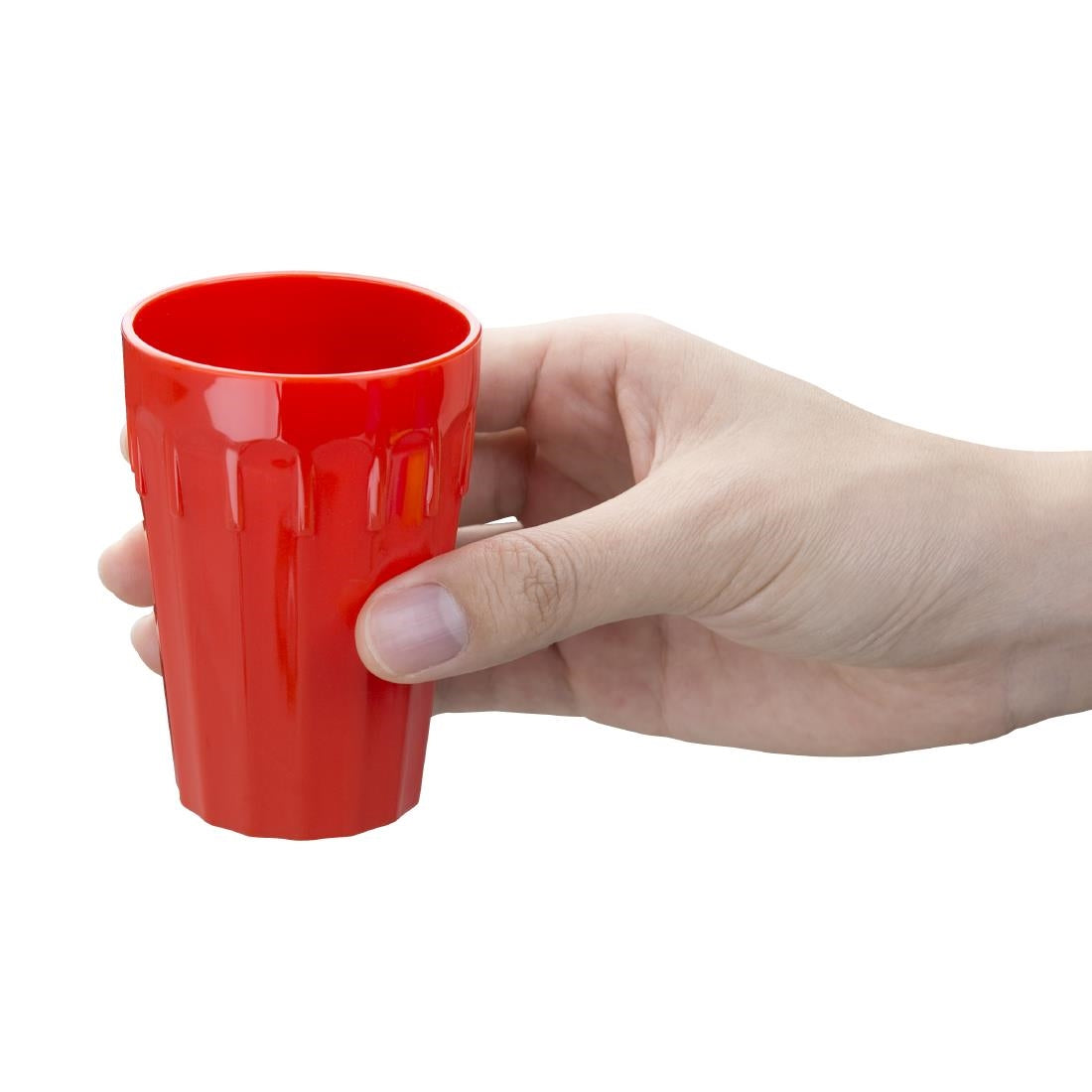CE273 Olympia Kristallon Polycarbonate Tumblers Red 142ml (Pack of 12)