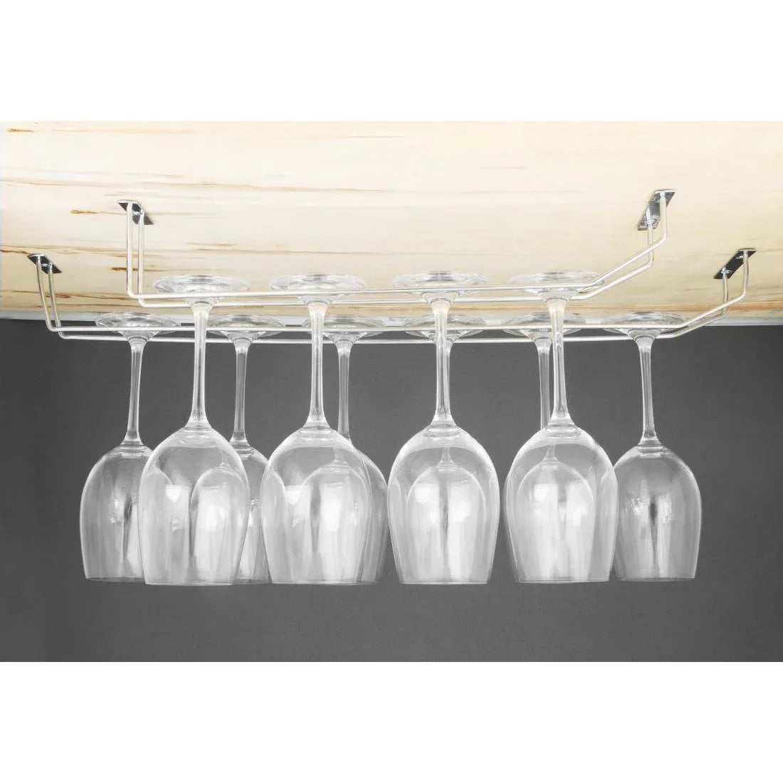 CE308 Olympia Wine Glass Rack Chrome 610mm - JD Catering Equipment Solutions Ltd
