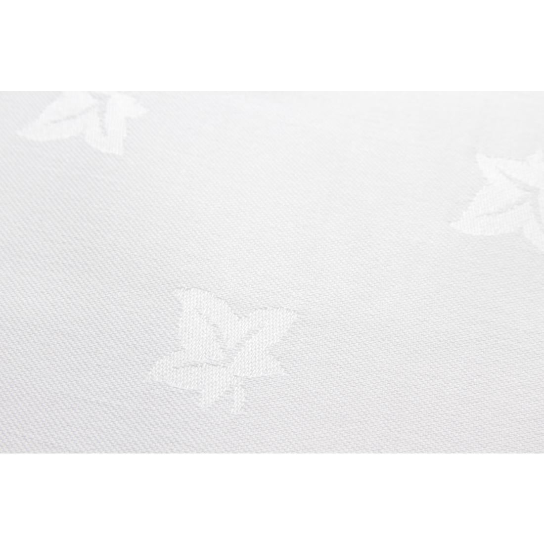 HB558 Mitre Luxury Luxor Round Tablecloth White 1725mm