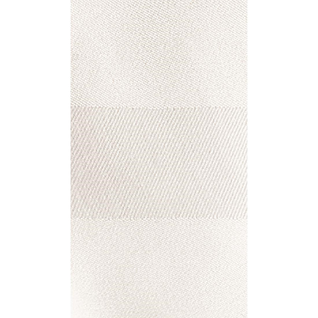 HB559 Mitre Luxury Satin Band Napkins Cotton White (10 pack)