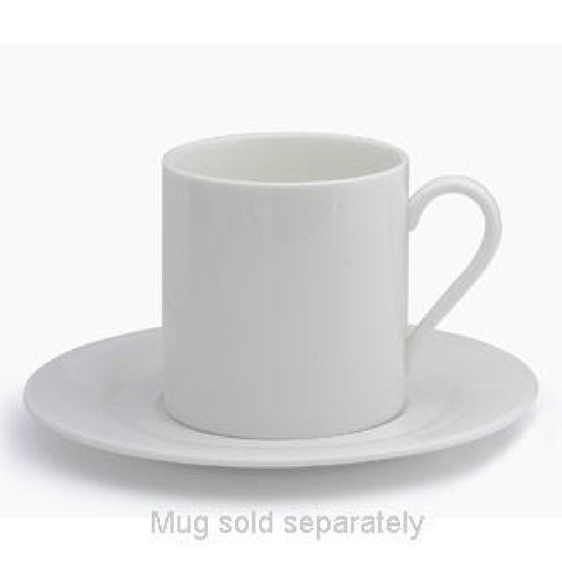Elia Glacier Fine China Mug Saucers 155mm (6 Pack)