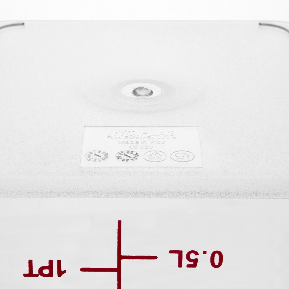 CF020 Vogue Polycarbonate Square Storage Container 1.5Ltr