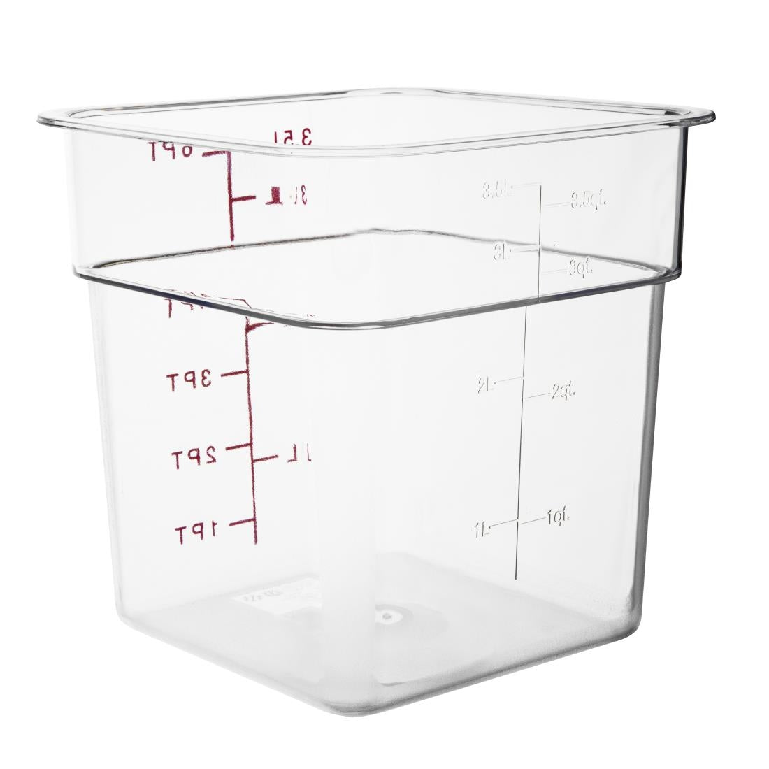 CF021 Vogue Polycarbonate Square Storage Container 3.5Ltr