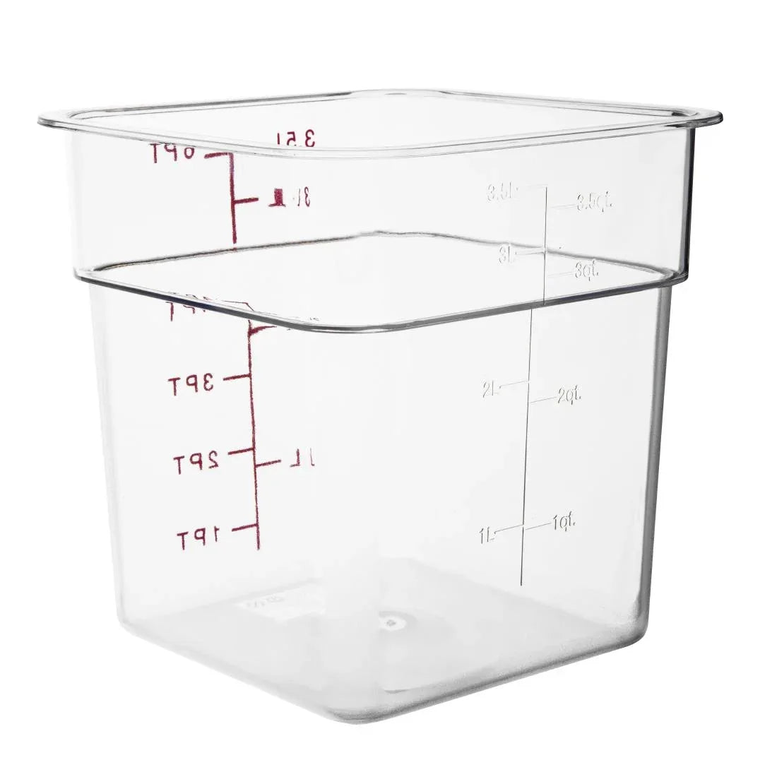 CF021 Vogue Polycarbonate Square Storage Container 3.5Ltr - JD Catering Equipment Solutions Ltd