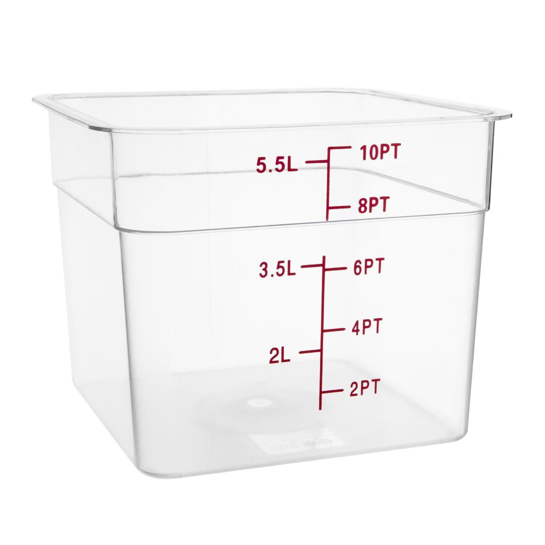 CF022 Vogue Polycarbonate Square Storage Container 5.5Ltr
