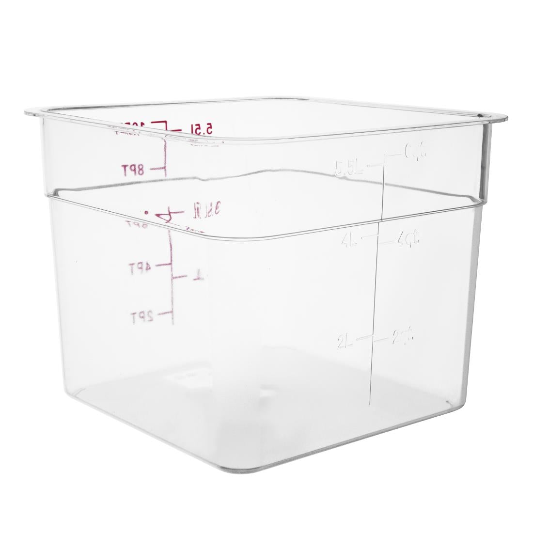 CF022 Vogue Polycarbonate Square Storage Container 5.5Ltr