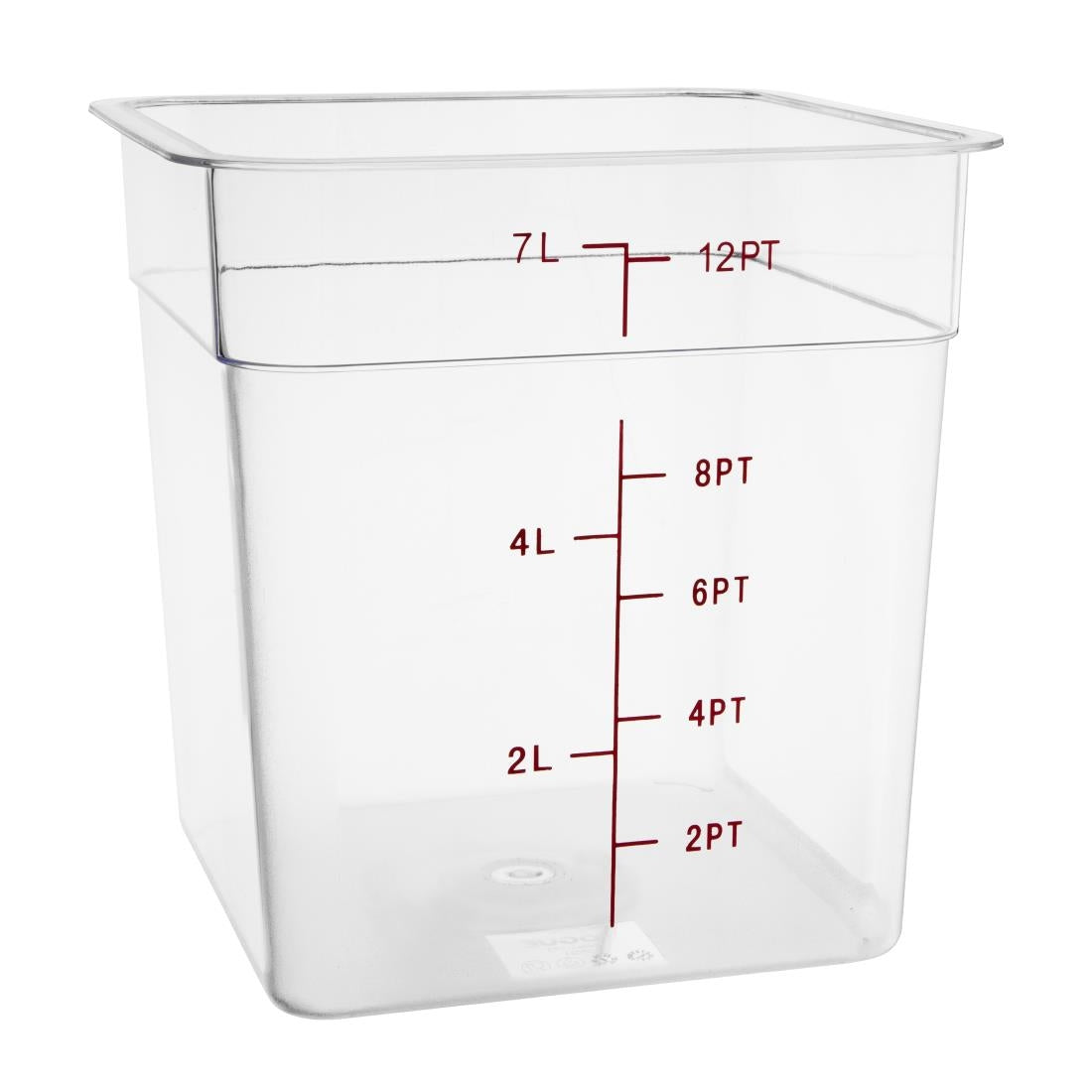 CF023 Vogue Polycarbonate Square Storage Container 7Ltr