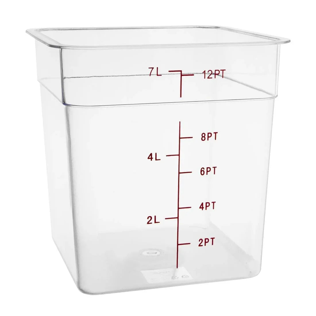 CF023 Vogue Polycarbonate Square Storage Container 7Ltr