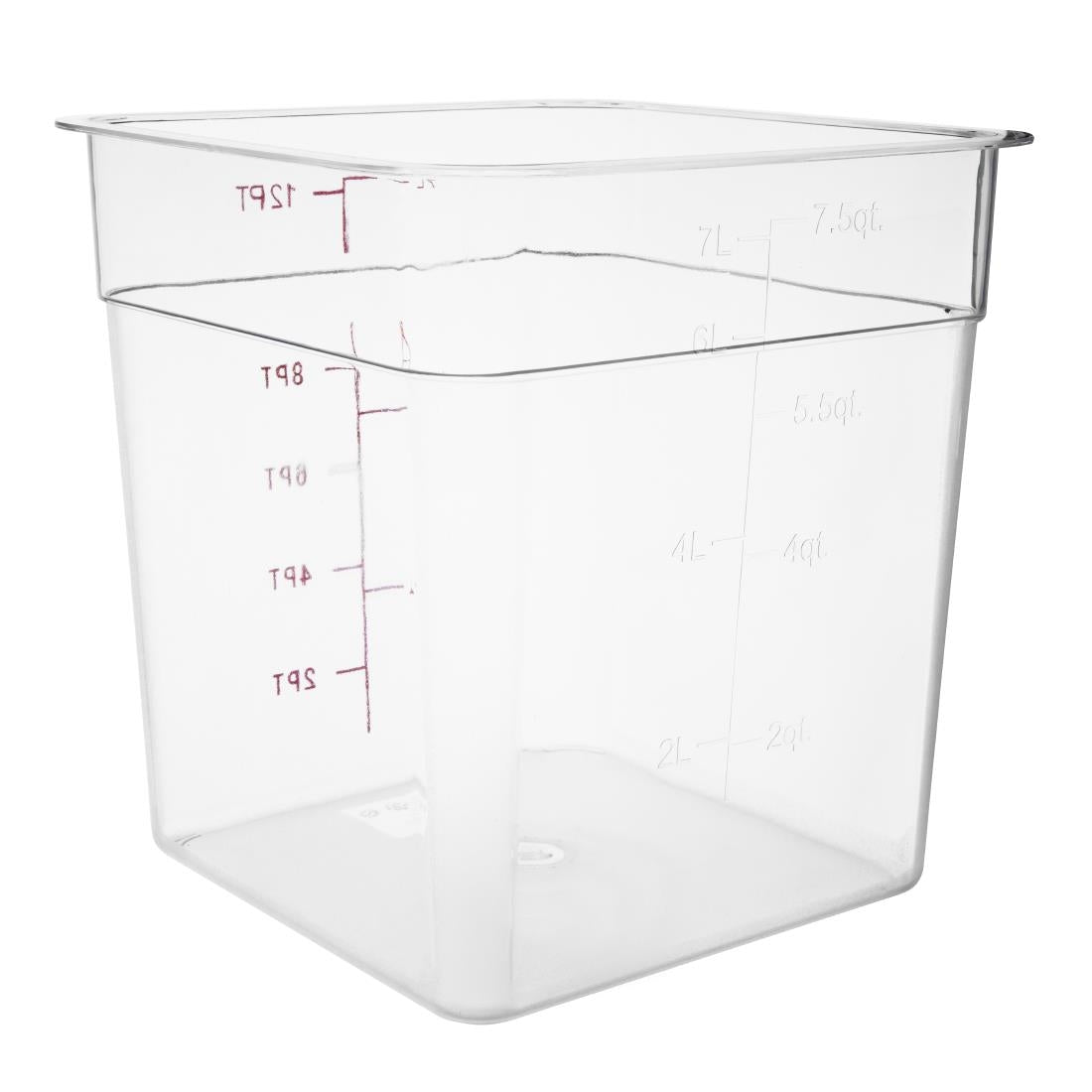 CF023 Vogue Polycarbonate Square Storage Container 7Ltr