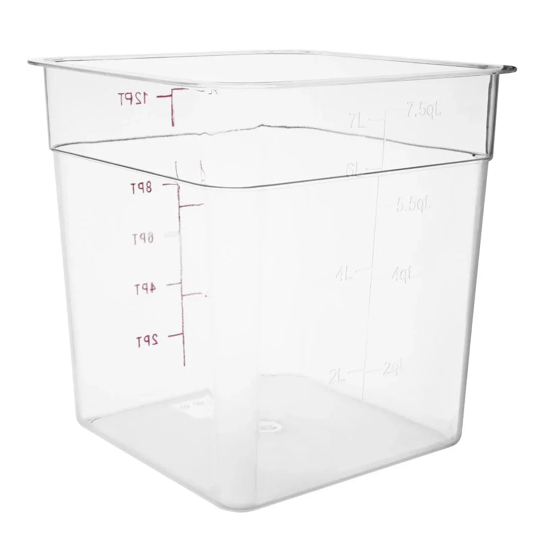 CF023 Vogue Polycarbonate Square Storage Container 7Ltr