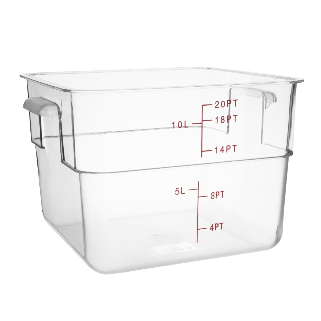 CF024 Vogue Polycarbonate Square Storage Container 10Ltr